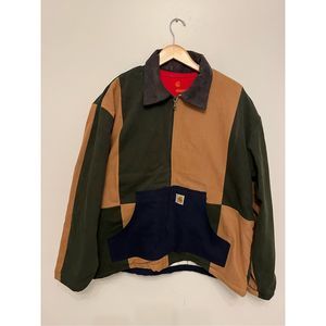 Carhartt Custom Reworked Color Block Duck Jacket Size M